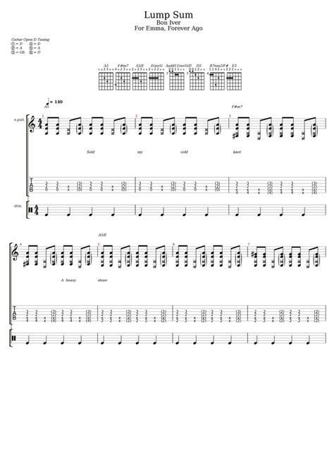 lump sum chords